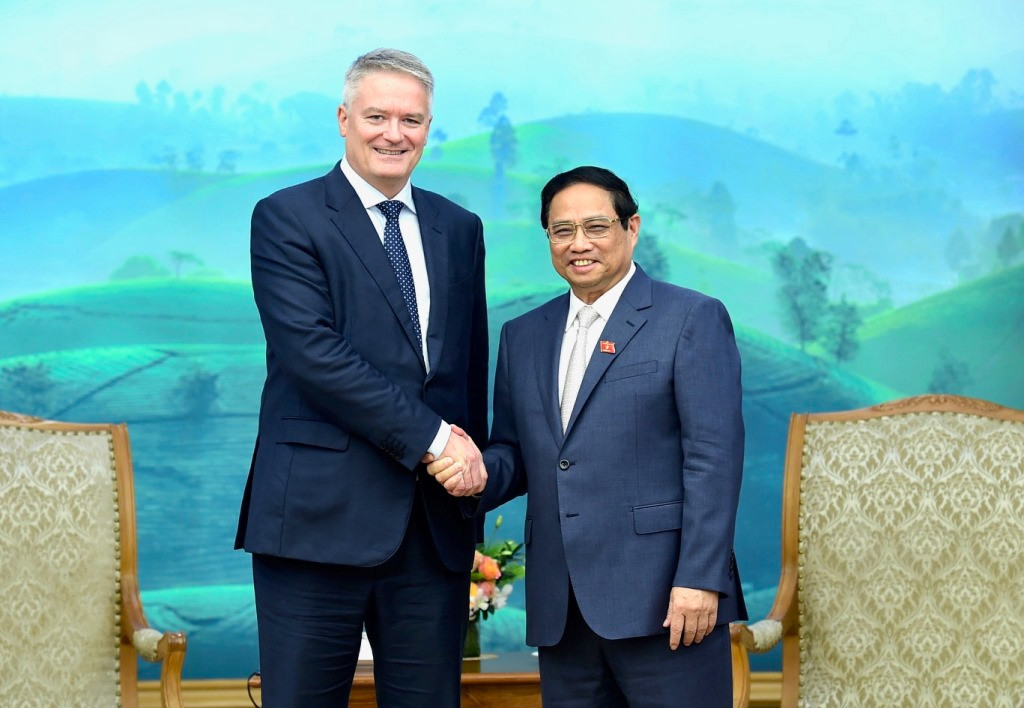 Thủ tướng Phạm Minh Chính đón ông Mathias Cormann, Tổng Thư ký Tổ chức Hợp tác và Phát triển Kinh tế (OECD).