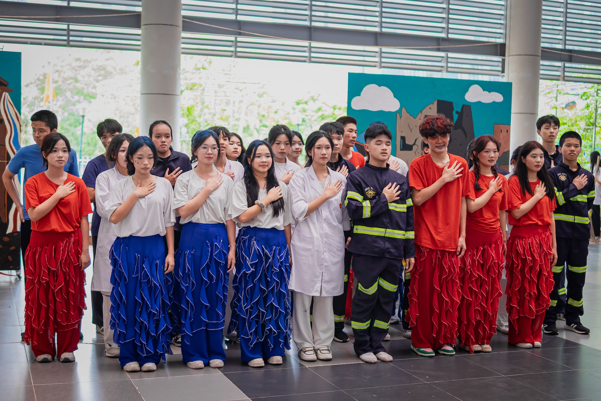 Các học sinh đã mang tới những phần trình diễn có kỹ thuật, sự đầu tư công phu và cả thông điệp sâu sắc.