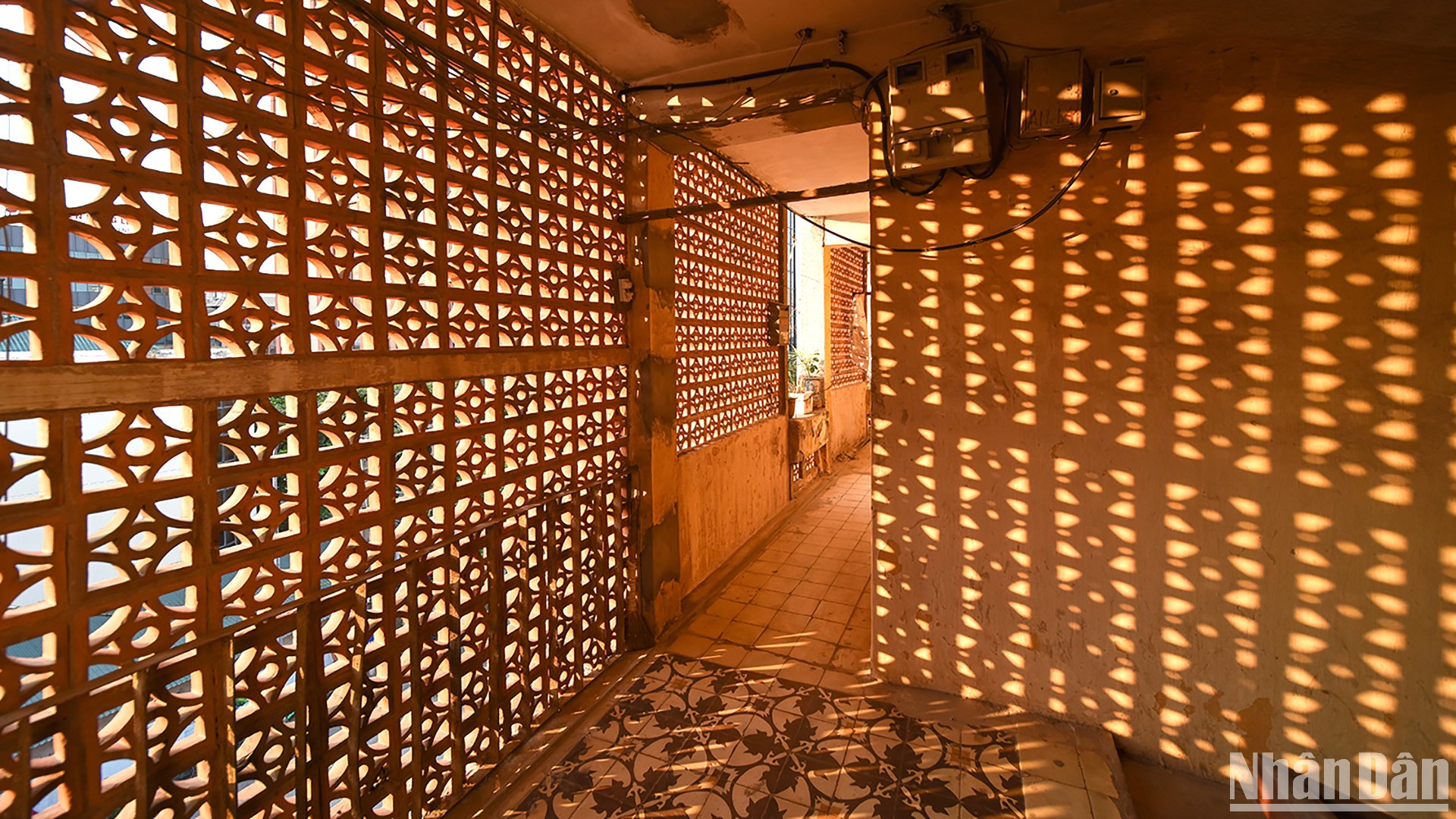 Nắng vàng ở những khu tập thể cũ của Hà Nội. (Ảnh: VŨ LINH)