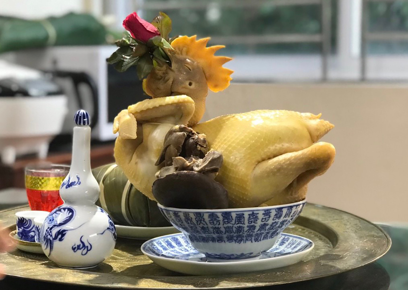 Gà cánh tiên có thể là một lựa chọn cho mâm cỗ rằm tháng bảy. (Ảnh: Nguyễn Phương Hải)