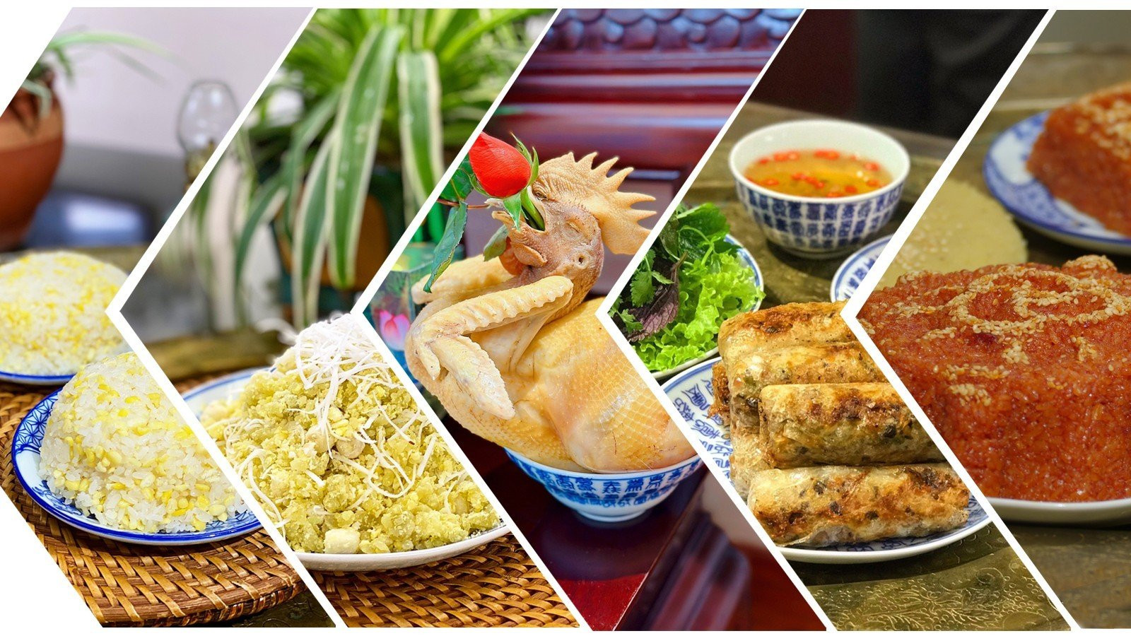 Những món ăn truyền thống có thể chuẩn bị cho mâm cỗ rằm tháng bảy. (Ảnh: Nguyễn Phương Hải)