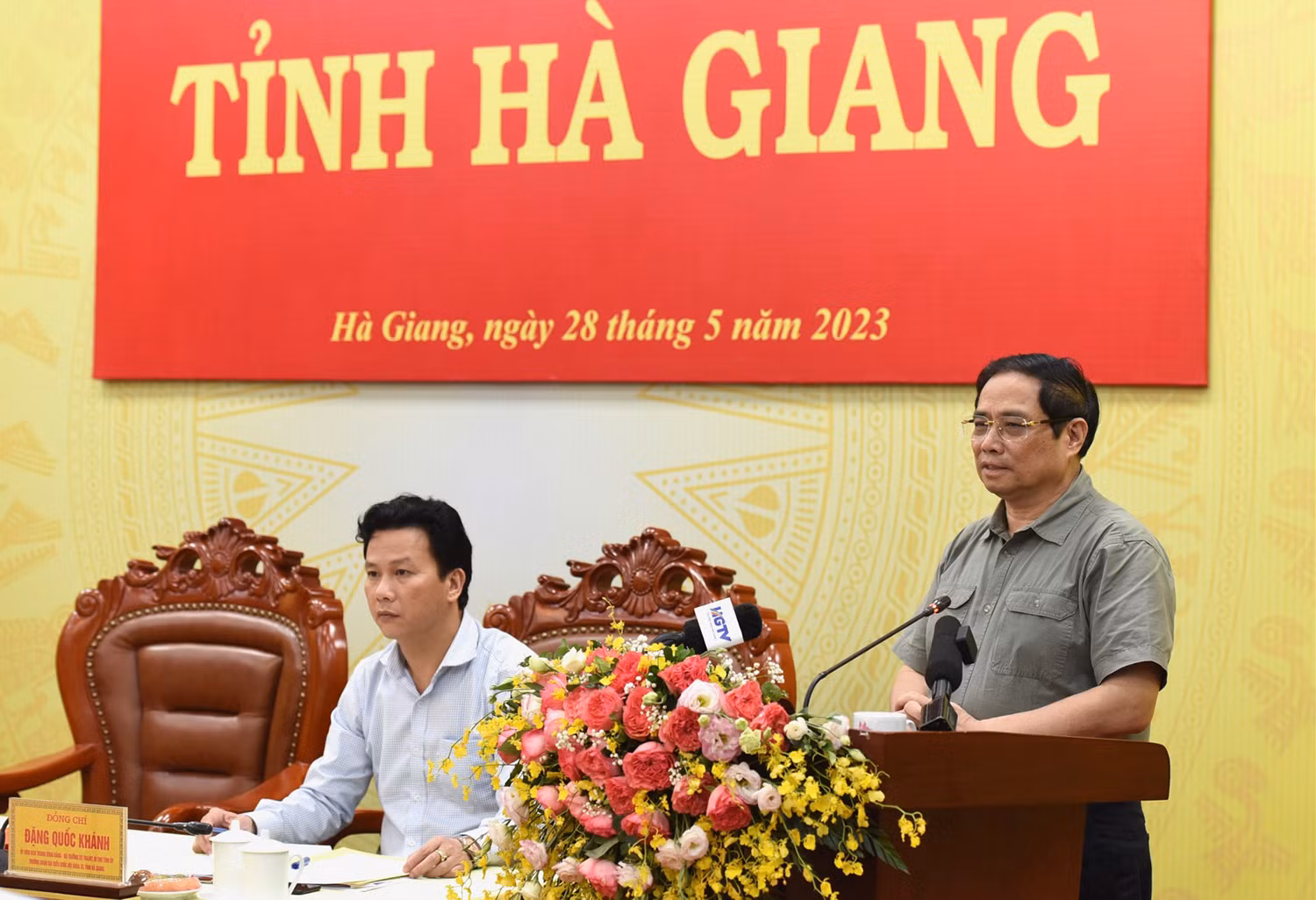 Thủ tướng Phạm Minh Chính kết luận buổi làm việc với lãnh đạo chủ chốt tỉnh Hà Giang.