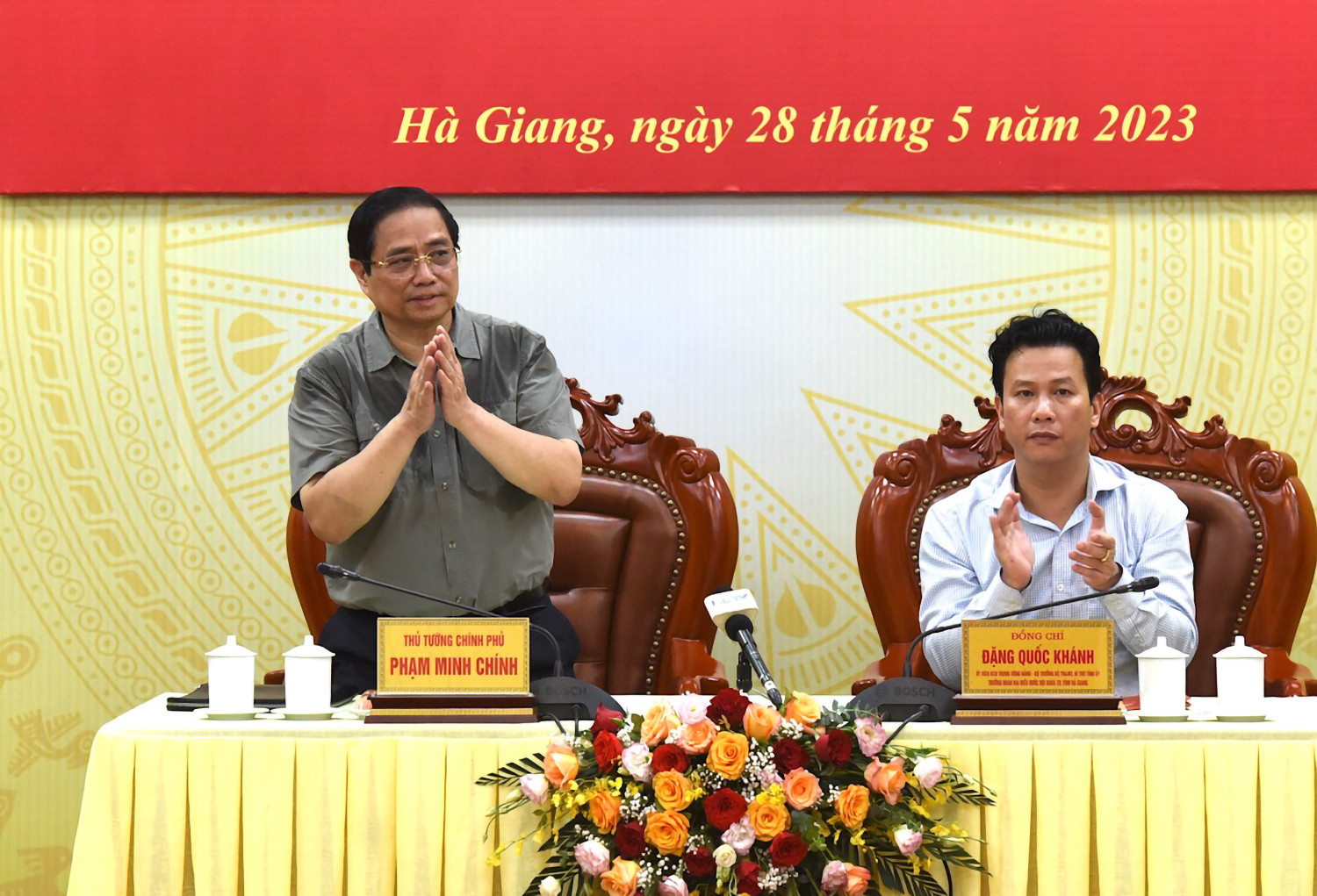 Thủ tướng Phạm Minh Chính chủ trì buổi làm việc.