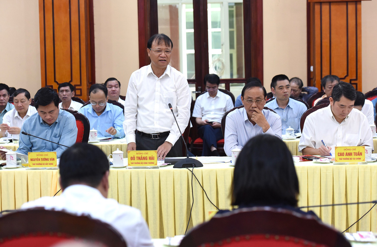 Thứ trưởng Công thương Đỗ Thắng Hải phát biểu.