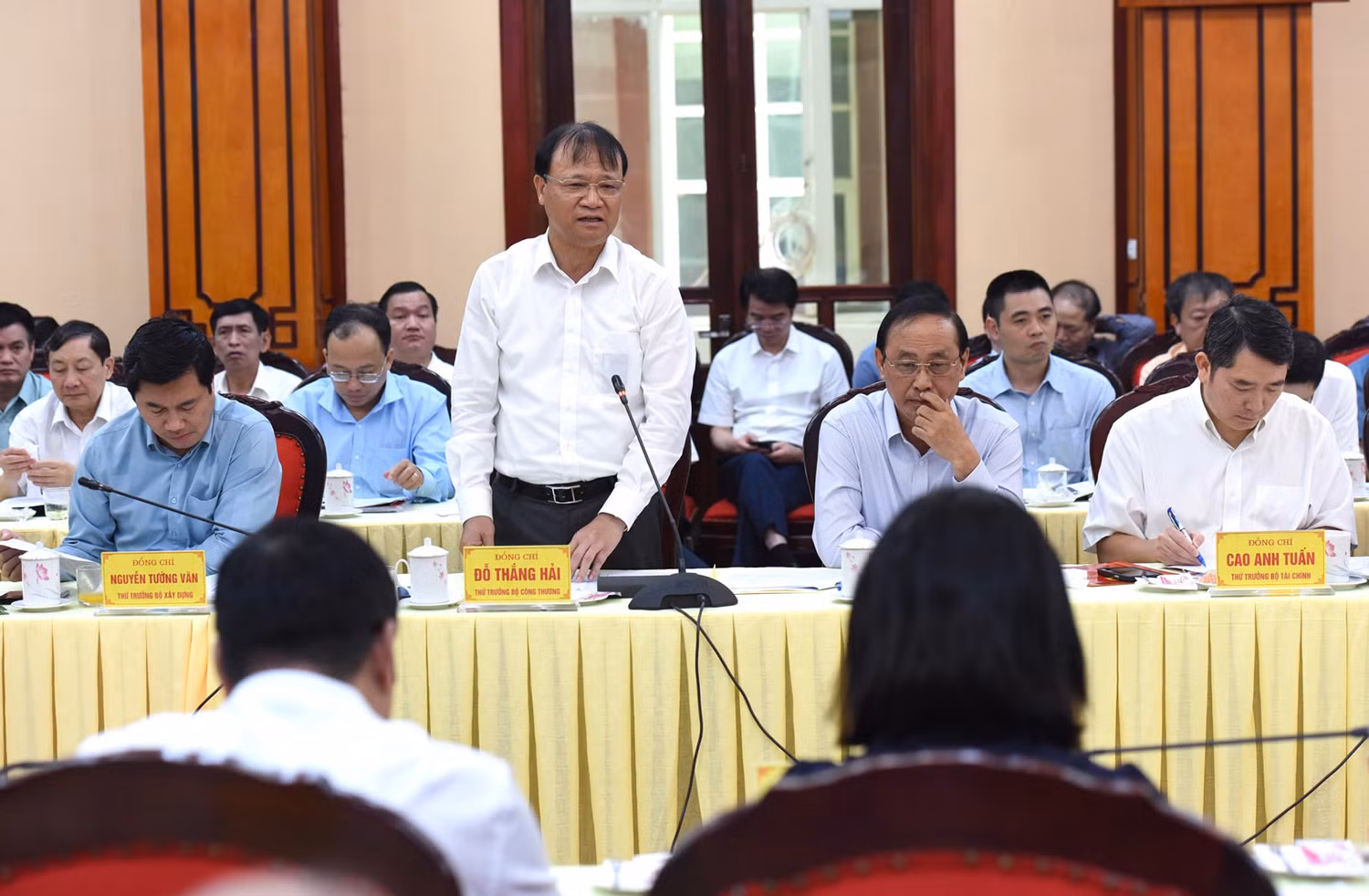 Thứ trưởng Công thương Đỗ Thắng Hải phát biểu.