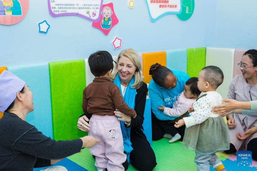 Bà Catherine Russell, Giám đốc điều hành UNICEF. (Ảnh: Tân Hoa xã)