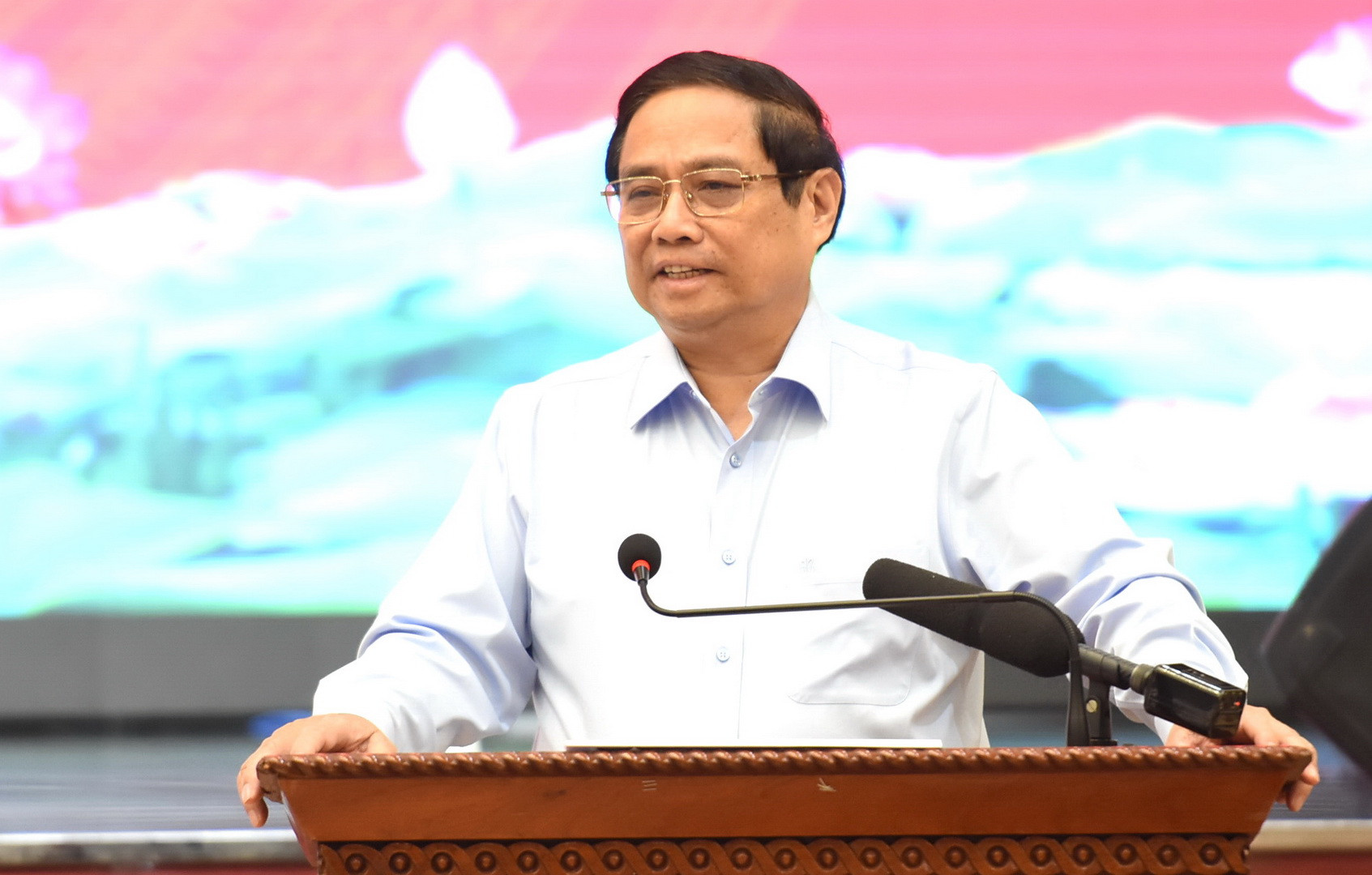 Thủ tướng Phạm Minh Chính phát biểu tại buổi làm việc với Ban Thường vụ Tỉnh ủy Đồng Nai.