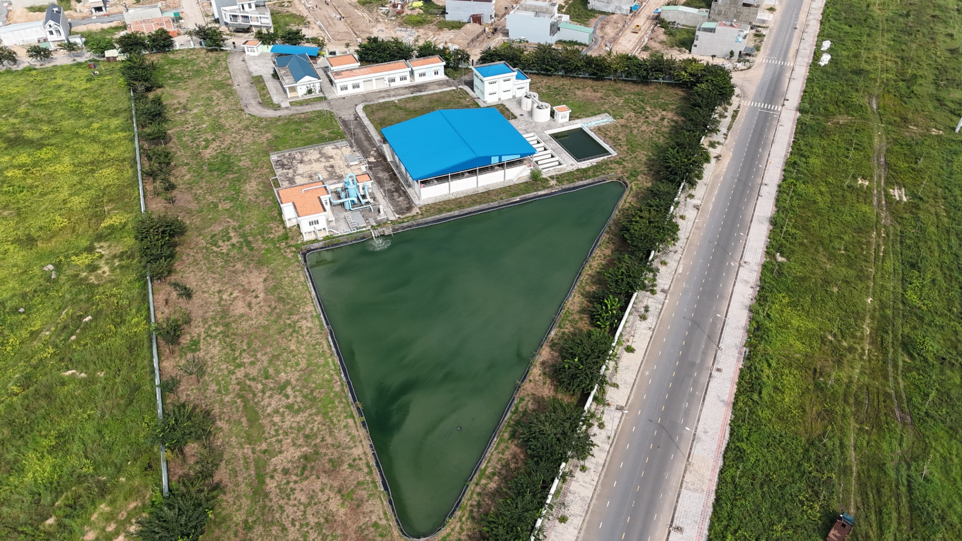 Trạm xử lý nước thải của Khu tái định cư Lộc An-Bình Sơn.