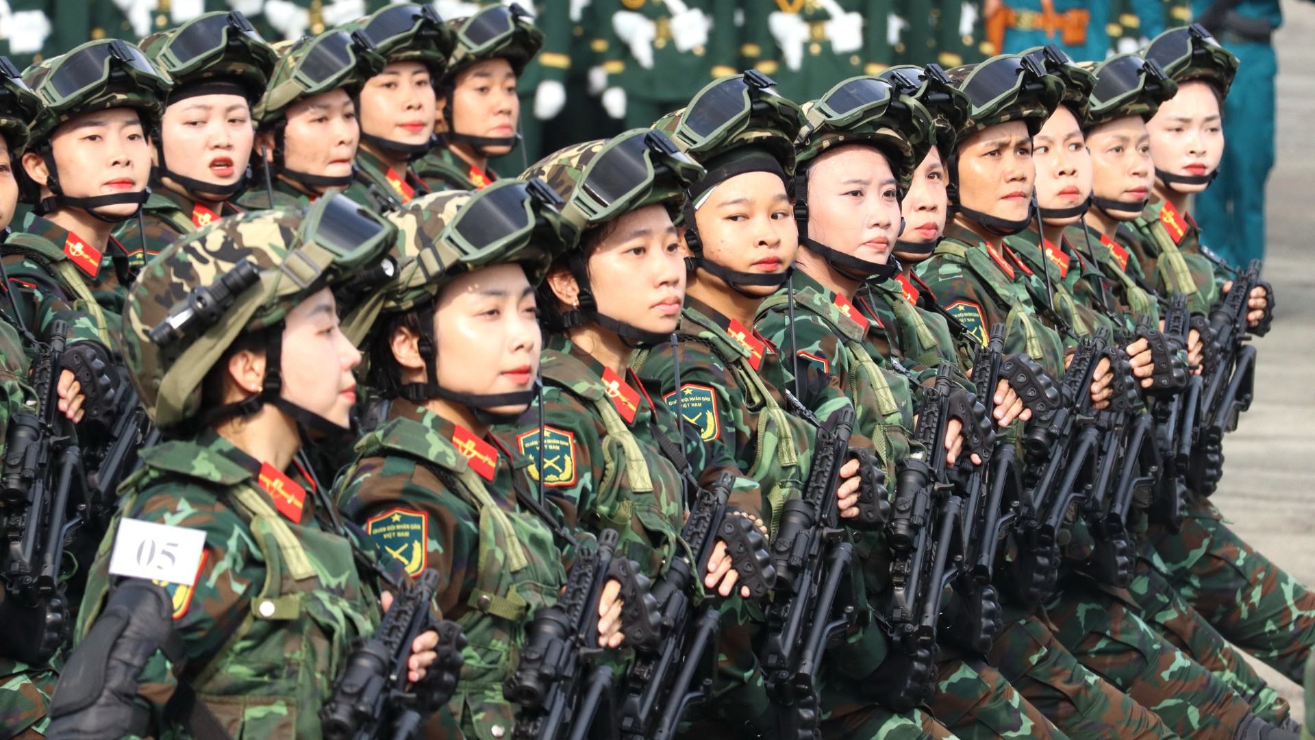 Khối nữ sĩ quan đặc nhiệm Quân đội.