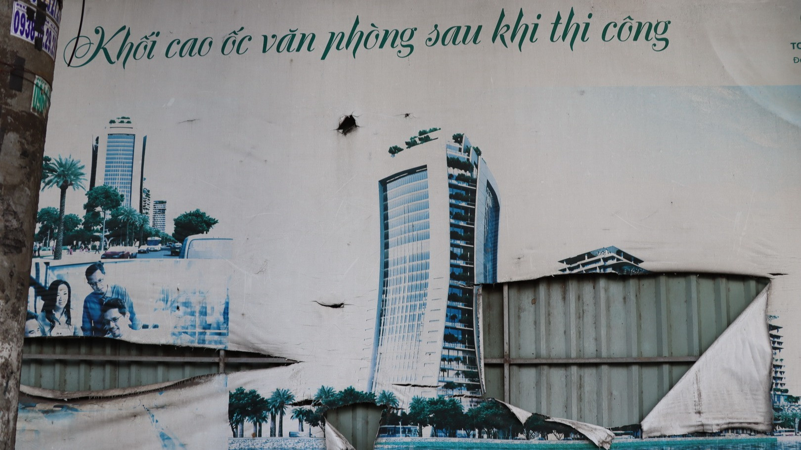 Phối cảnh khu cao ốc văn phòng ven sông Đồng Nai.