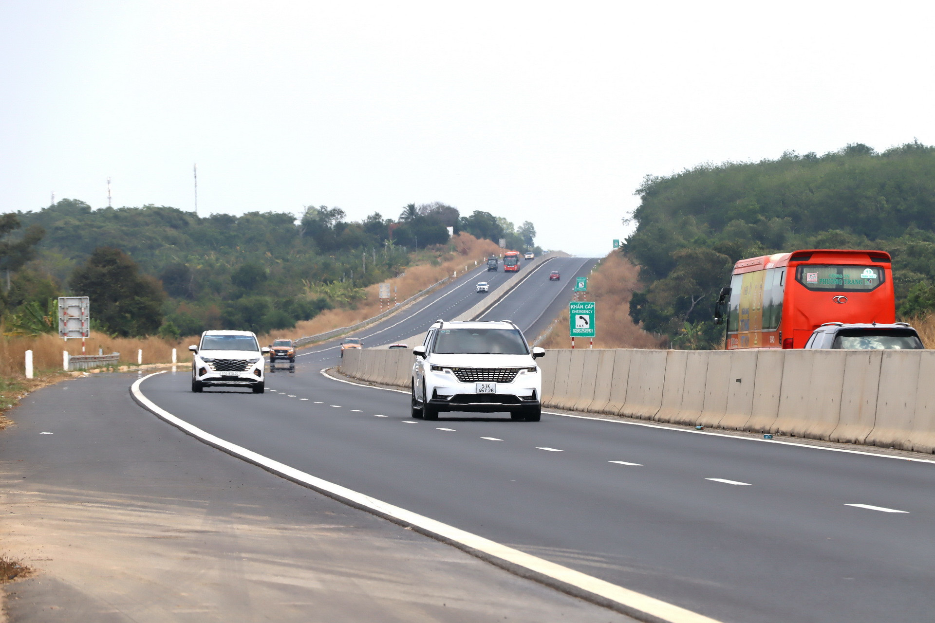 Cao tốc Phan Thiết - Dầu Giây, đoạn qua địa bàn huyện Xuân Lộc, tỉnh Đồng Nai.