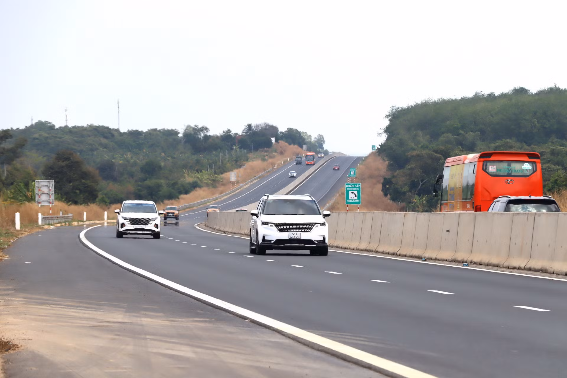 Cao tốc Phan Thiết - Dầu Giây, đoạn qua địa bàn huyện Xuân Lộc, tỉnh Đồng Nai.