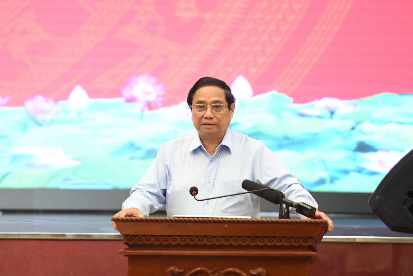 Thủ tướng Phạm Minh Chính phát biểu kết luận buổi làm việc.