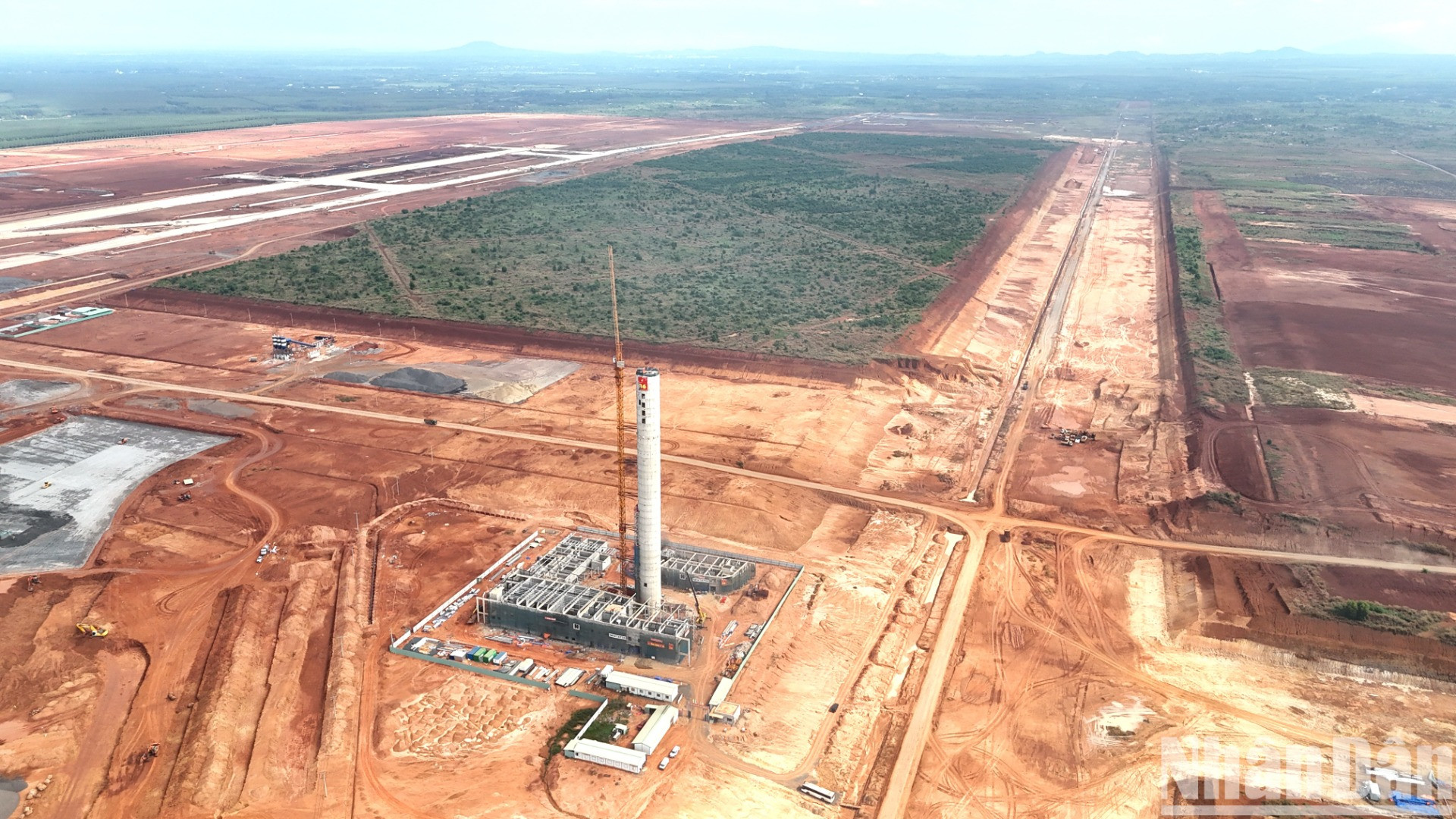 Khu vực đài kiểm soát không lưu sân bay Long Thành.