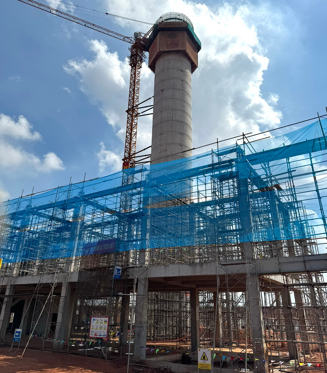 Đài kiểm soát không lưu sân bay Long Thành đang được đẩy nhanh tiến độ.