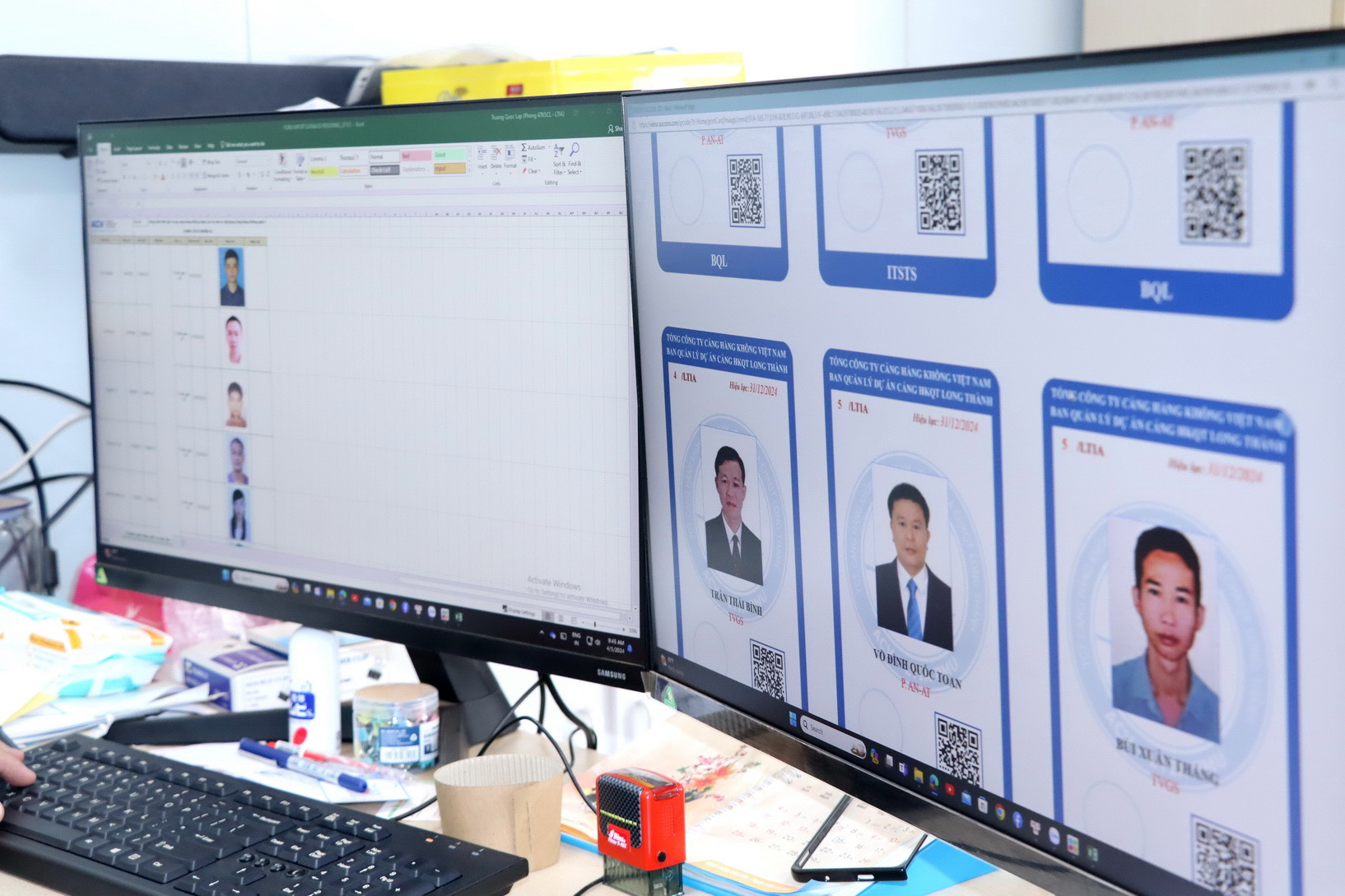 Tất cả dữ liệu tại 2 cổng này được kết nối với Phòng An ninh, an toàn Ban Quản lý dự án sân bay Long Thành để điều hành, kiểm soát công tác an ninh.