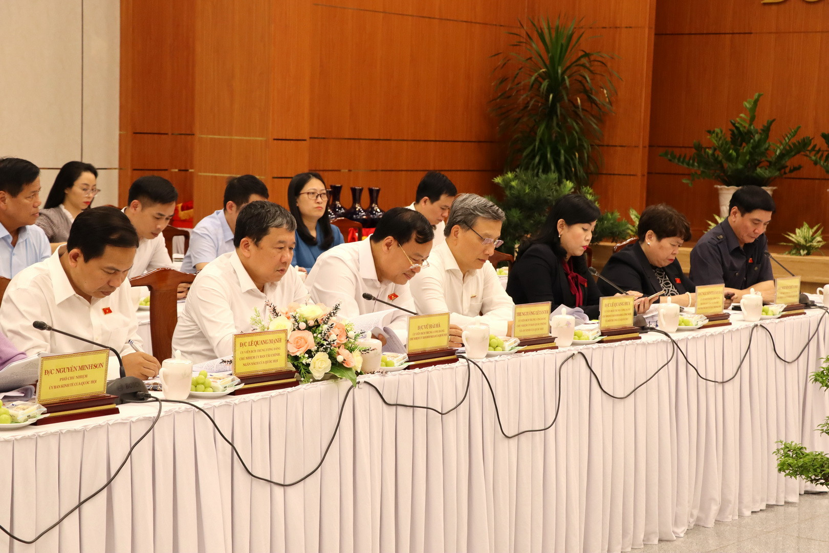 Các đồng chí lãnh đạo các Cơ quan, Ủy ban của Quốc hội tham dự buổi làm việc.