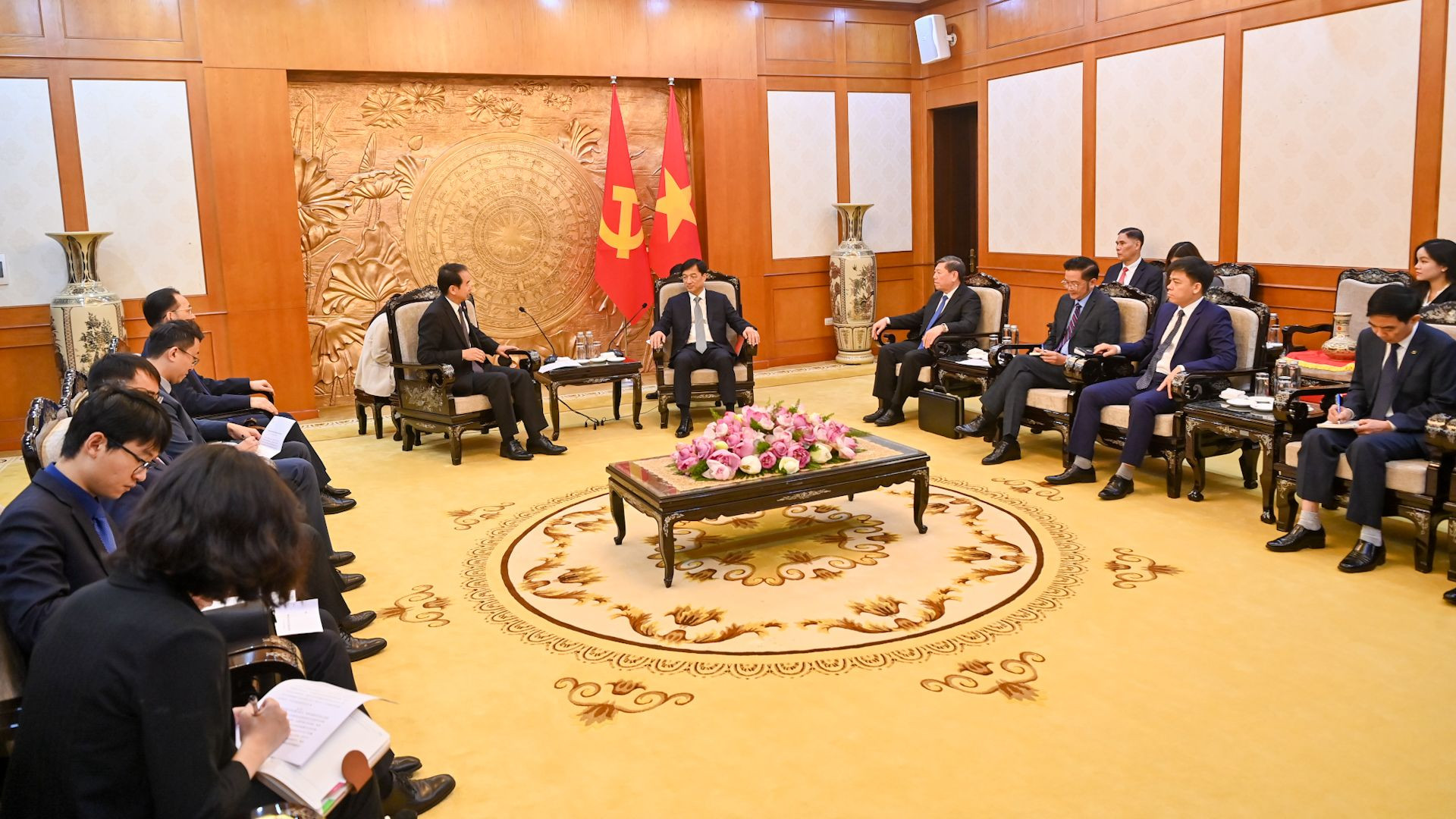 Quang cảnh buổi tiếp.