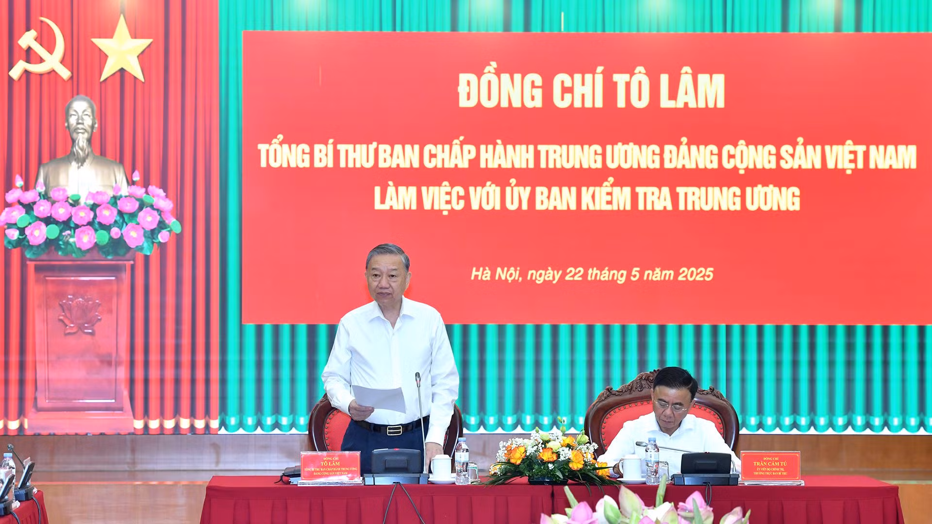 Tổng Bí thư Tô Lâm chủ trì buổi làm việc với Ủy ban Kiểm tra Trung ương. (Ảnh: Đăng Khoa)
