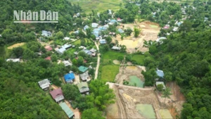 Khu vực khai thác vàng trái phép tại bản Lứa, xã Pi Toong, huyện Mường La.
