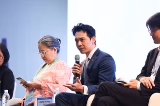 Ông Trần Hùng Huy phát biểu tại phiên thảo luận của APEC Public Private Dialogue.