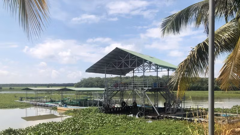 Vi phạm công trình thuỷ lợi ở tỉnh Bình Phước, ảnh chụp năm 2024. (Ảnh TẠ ĐÌNH TIẾN)