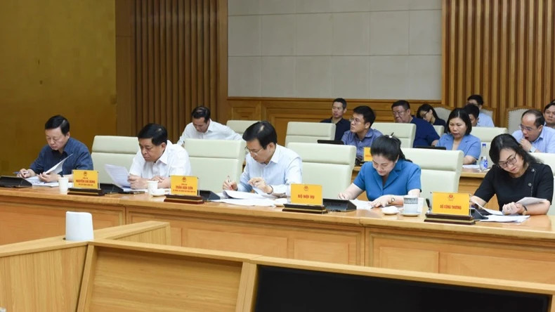 Các đại biểu tham dự cuộc làm việc. (Ảnh: TRẦN HẢI) Các đại biểu tham dự cuộc làm việc. (Ảnh: TRẦN HẢI)