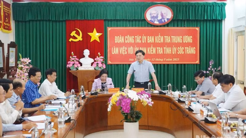 Ủy ban Kiểm tra Trung ương làm việc tại Sóc Trăng