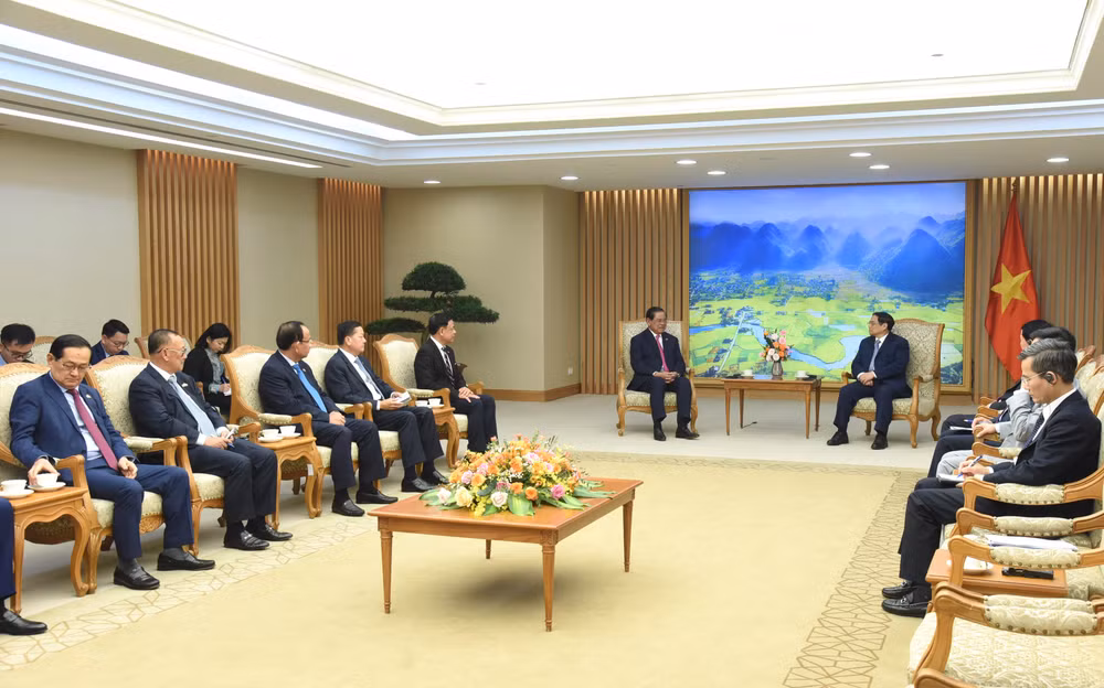 Quang cảnh buổi tiếp.