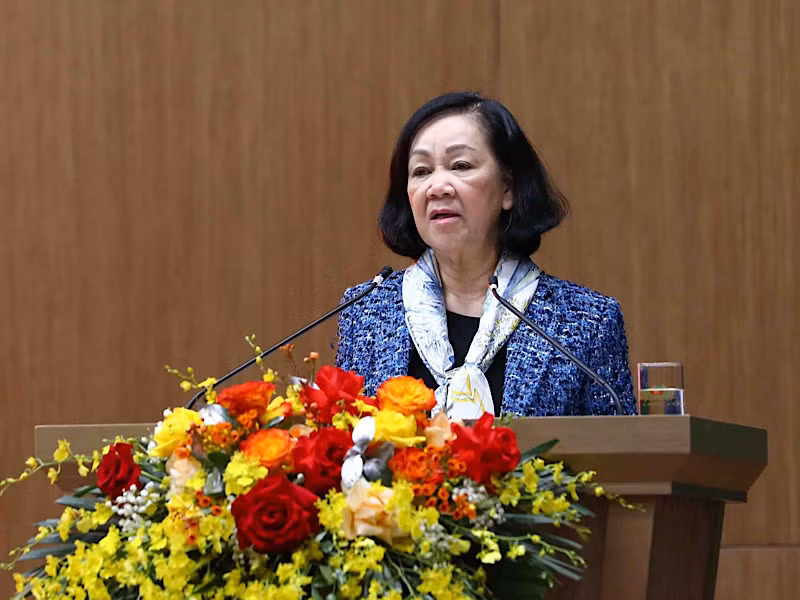 Đồng chí Trương Thị Mai phát biểu chỉ đạo.