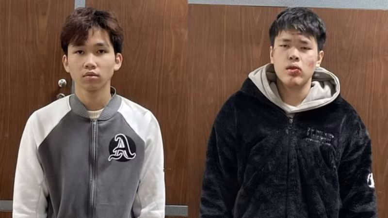 Hai đối tượng bị tạm giữ.