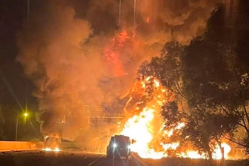 Hiện trường vụ cháy.