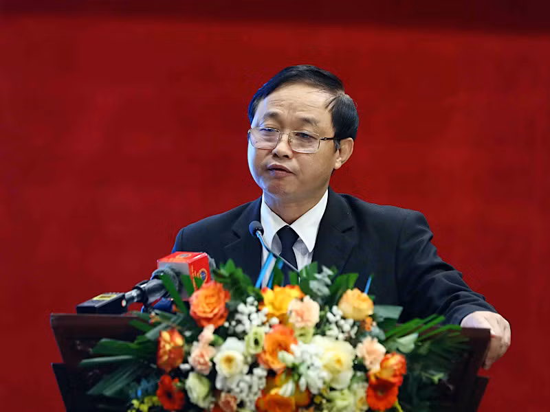 Thẩm phán Tòa án nhân dân tối cao Nguyễn Biên Thùy phát biểu tại chương trình.