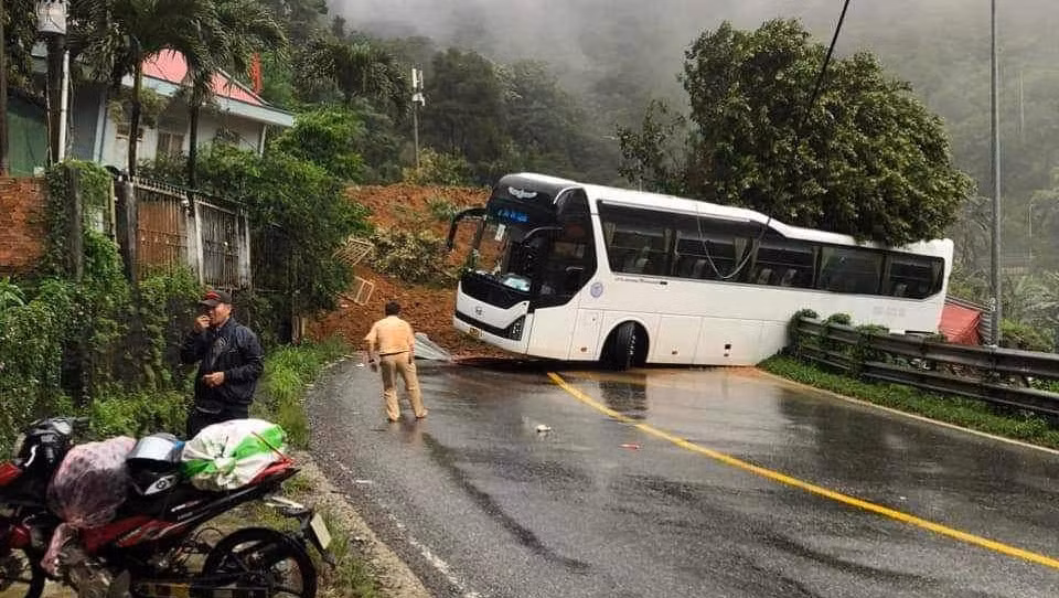 Hiện trường vụ sạt lở