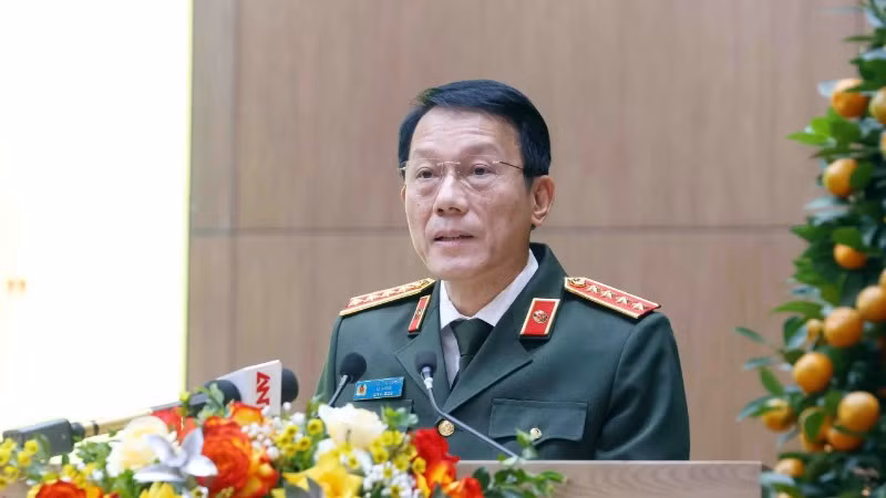 Đại tướng Lương Tam Quang phát biểu tại lễ ra mắt sách.