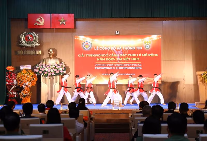 Bộ Công an Việt Nam đăng cai tổ chức Giải Taekwondo Cảnh sát các nước châu Á mở rộng năm 2024.