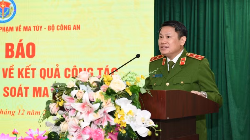 Trung tướng Nguyễn Văn Viện, Cục trưởng C04 thông tin về công tác đấu tranh phòng, chống tội phạm về ma túy năm 2024.