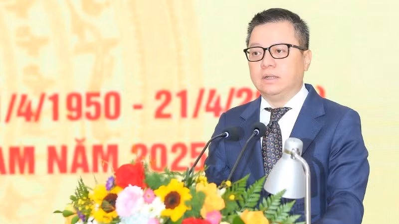 Chủ tịch Hội Nhà báo Việt Nam Lê Quốc Minh phát biểu tổng kết hội nghị.