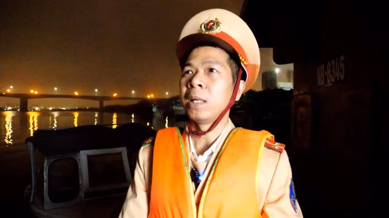 Đại úy Trần Khánh Thiện, Đội Cảnh sát đường thủy số 2, Phòng Cảnh sát giao thông, Công an thành phố Hà Nội.