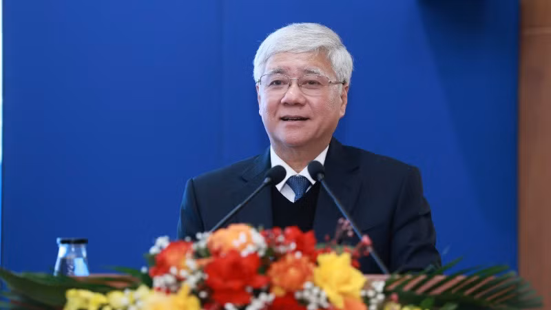 Đồng chí Đỗ Văn Chiến dự và phát biểu chỉ đạo hội nghị.