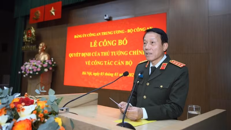 Bộ trưởng Lương Tam Quang phát biểu tại buổi lễ. Bộ trưởng Lương Tam Quang phát biểu tại buổi lễ.