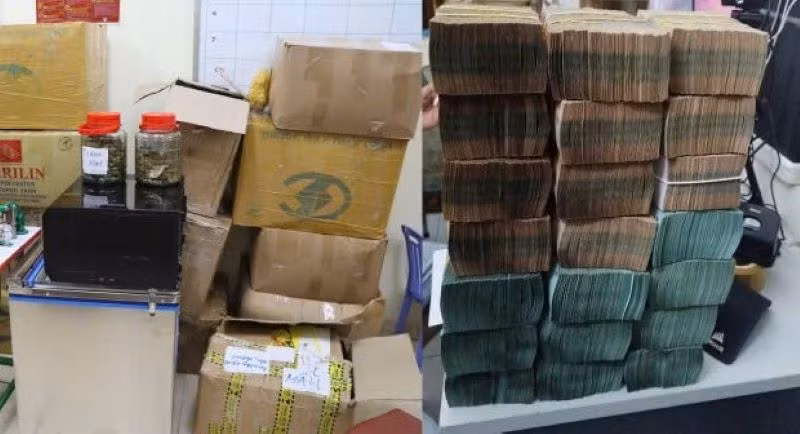 Tang vật vụ án.