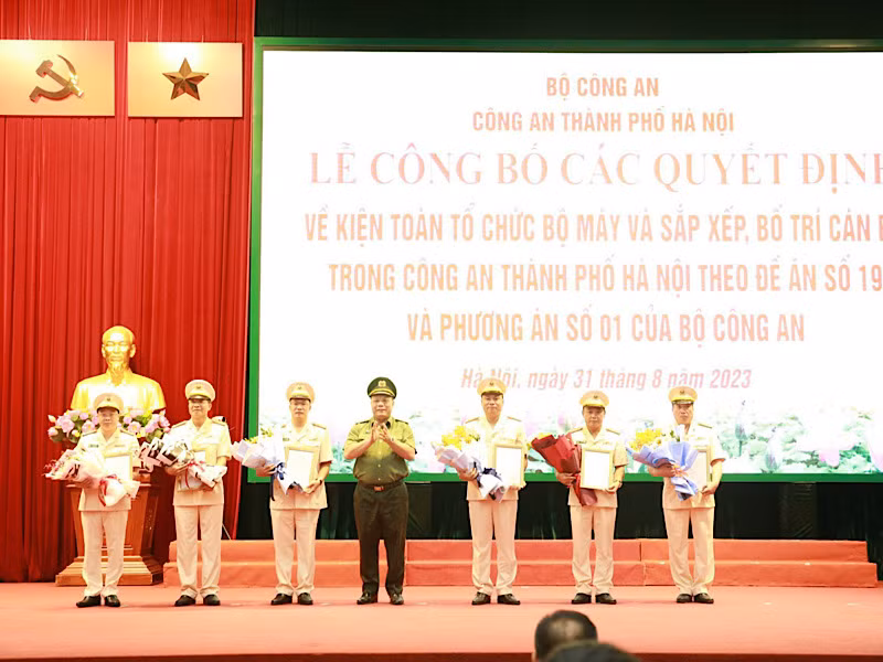 Kiện toàn tổ chức bộ máy Công an thành phố Hà Nội