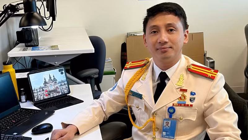 Trung tá Nguyễn Ngọc Hải được bổ nhiệm làm Trợ lý đặc biệt kiêm Chánh Văn phòng cố vấn Cảnh sát Liên hợp quốc từ tháng 1/2025.