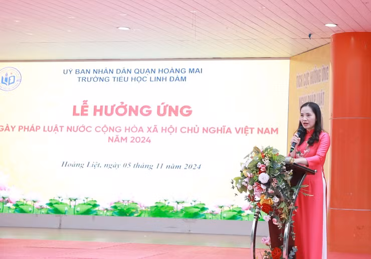 Phó Trưởng phòng Giáo dục và Đào tạo quận Hoàng Mai Nguyễn Thị Thanh Hòa
