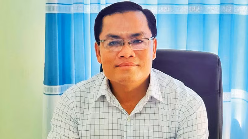 Đồng chí NGÔ VŨ THĂNG, Bí thư Huyện ủy Hồng Dân (Bạc Liêu)