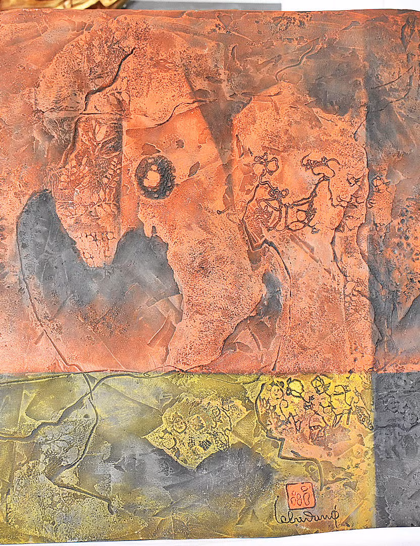 Một bức tranh của họa sĩ Lê Bá Đảng trong bộ sưu tập.