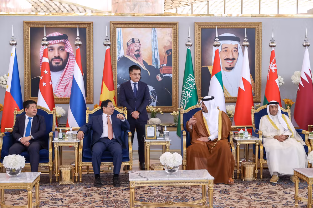 Quang cảnh buổi tiếp. (Ảnh: Nhật Bắc)