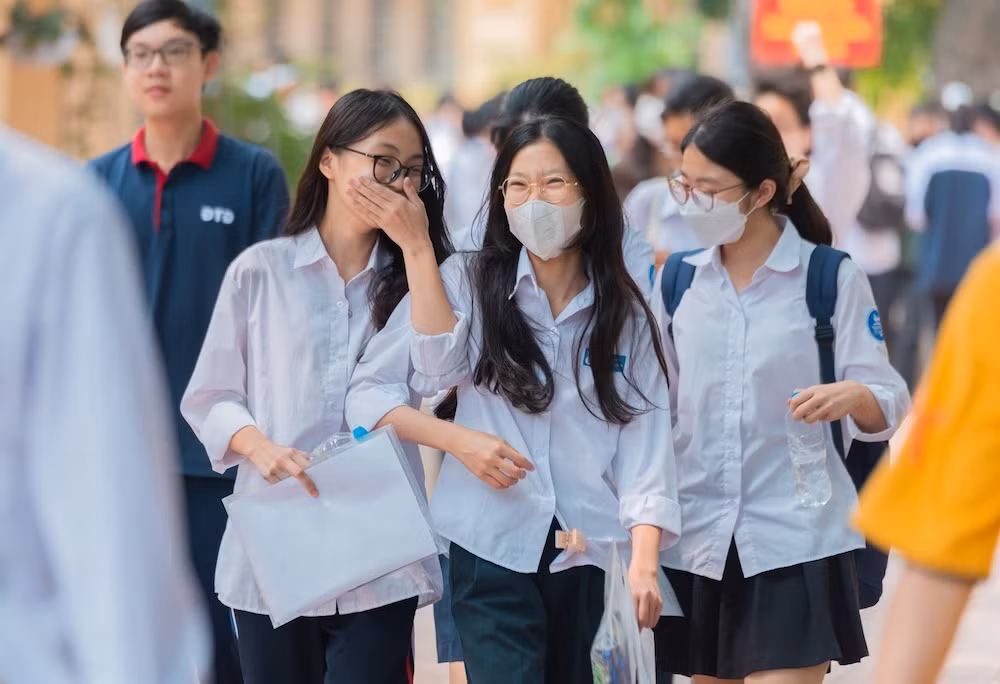 Thí sinh tham dự kỳ thi tuyển sinh vào lớp 10 của Hà Nội (Ảnh: Trường THPT Việt Đức, Hà Nội)