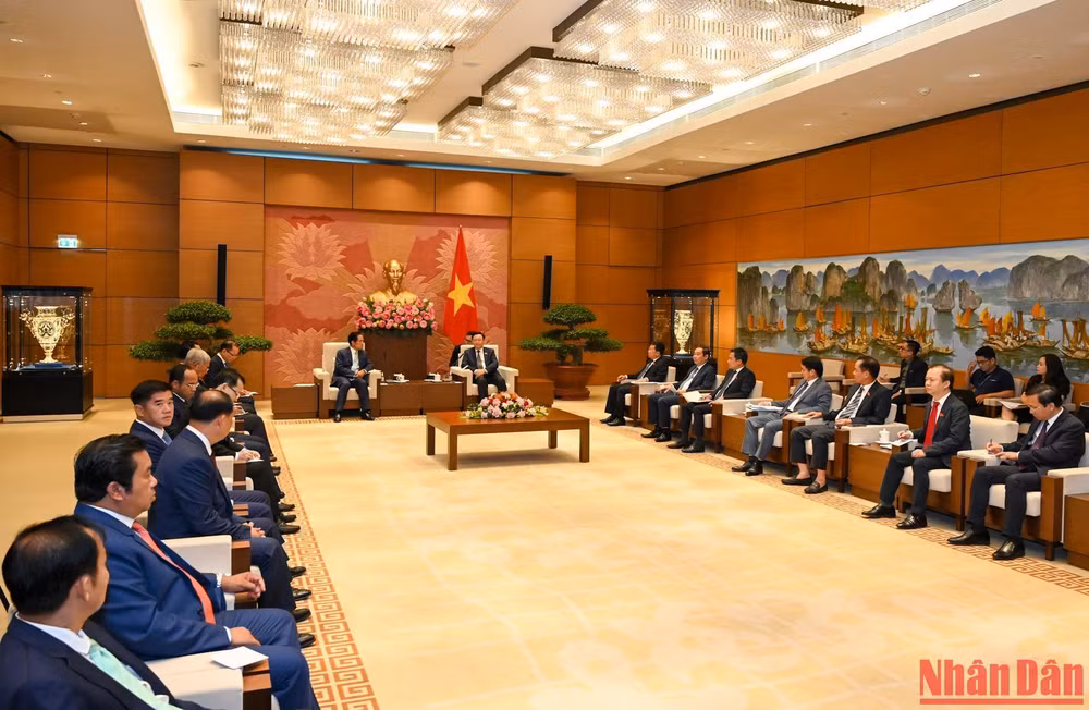 Quang cảnh buổi tiếp tại Nhà Quốc hội. (Ảnh: Duy Linh)